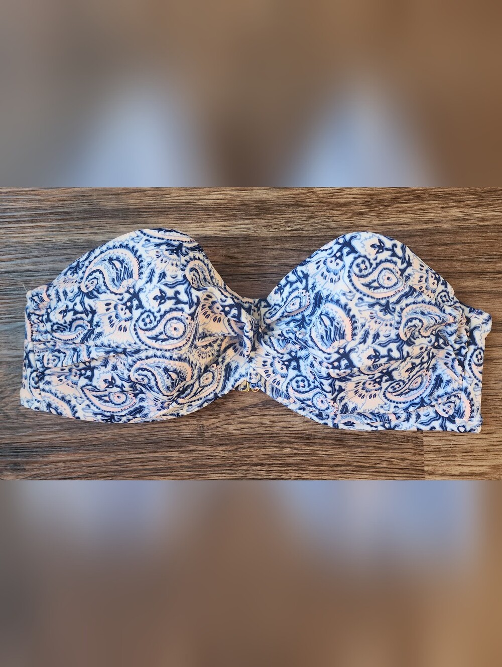 Victoria's Secret Knit Headband in Blue and Peach
